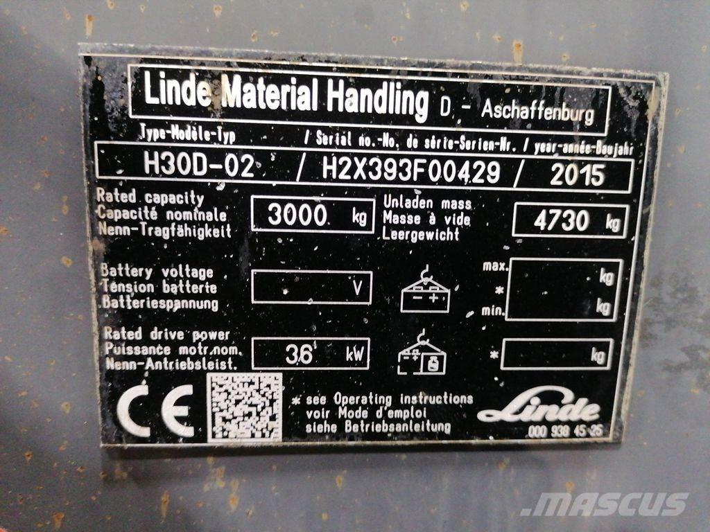 Linde H30D-02 Dieselové vozíky