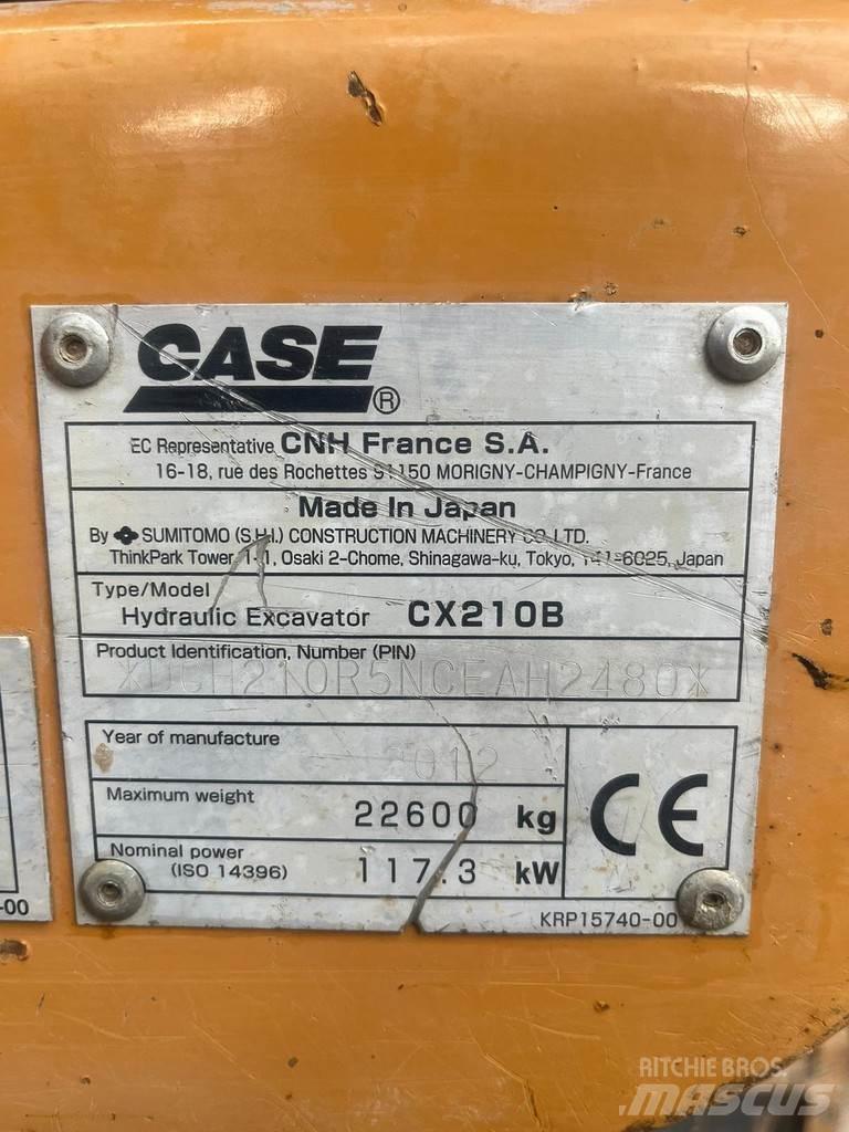 CASE CX210B Pásová rýpadla