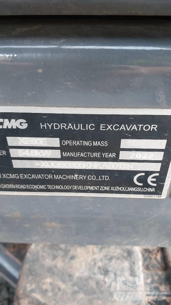 XCMG XE 80 E Midi rýpadla 7t - 12t
