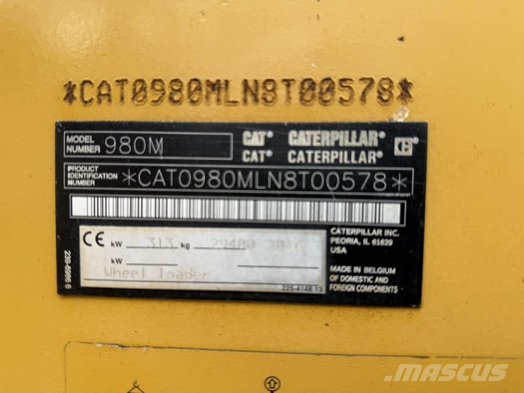 CAT 980M shovel + Bak Kolové nakladače