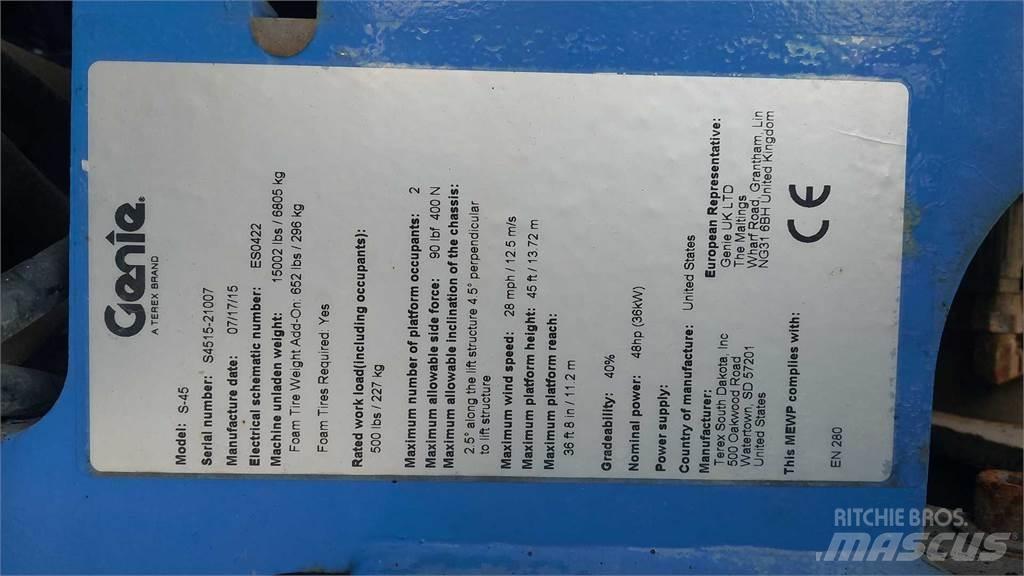 Genie S45G Teleskopické plošiny