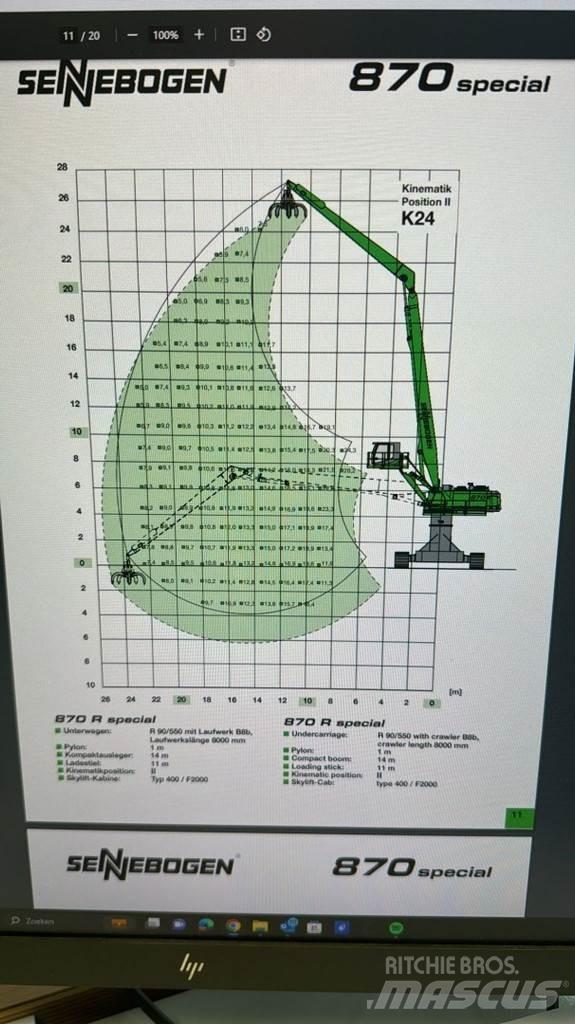 Sennebogen 870R Stroje pro manipulaci s odpadem