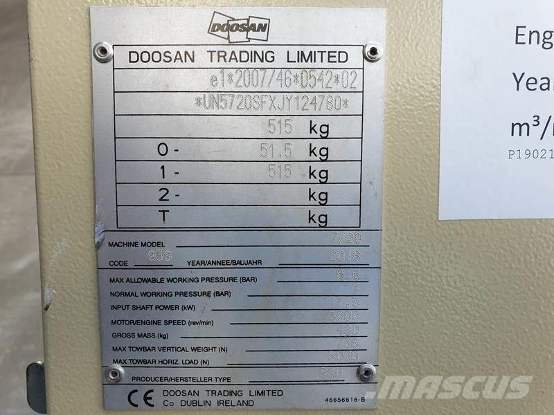 Doosan 7 / 20 Kompresory