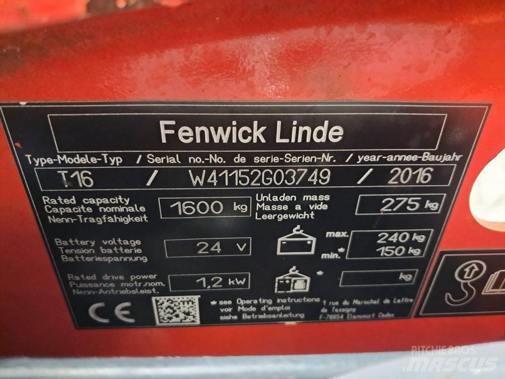 Linde T16 Ruční paletový vozík