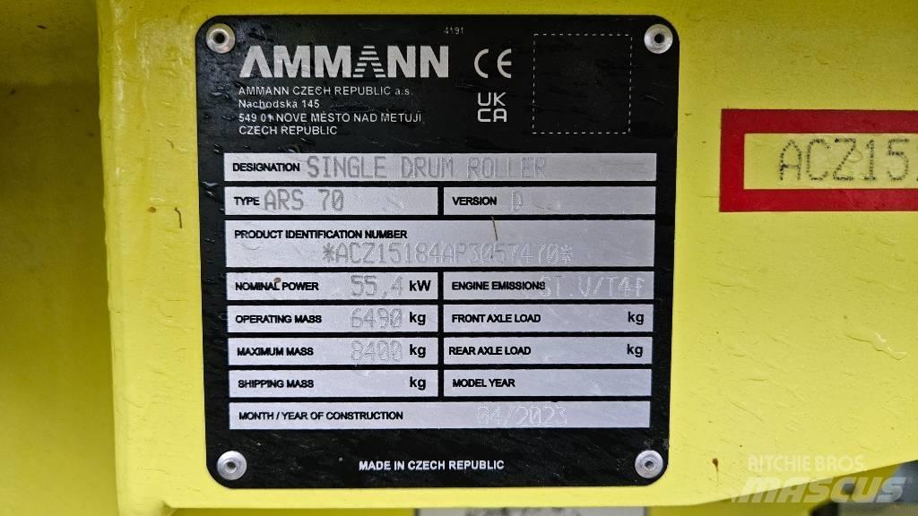 Ammann ARS 70 Tandemové válce