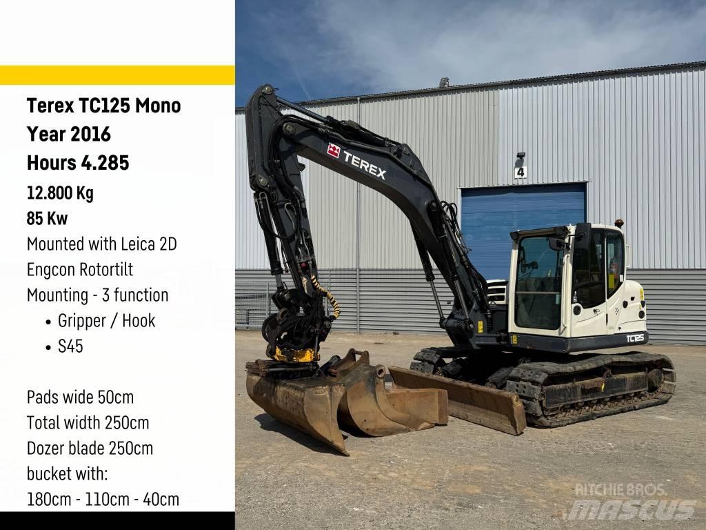 Terex Ecotec TC125 Midi rýpadla 7t - 12t