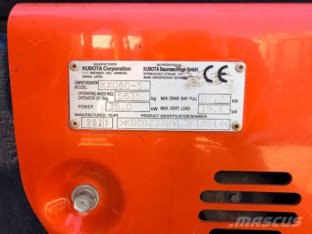 Kubota KX060-5 GLS2 Mini rýpadla < 7t