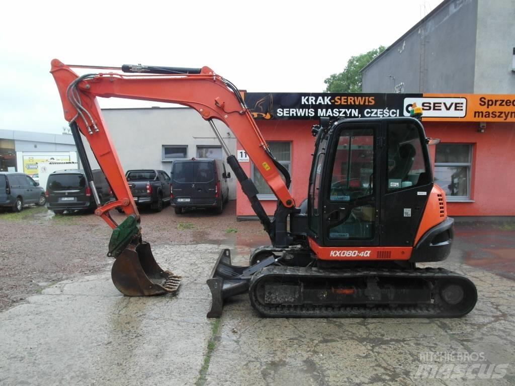 Kubota KX 080-4 Midi rýpadla 7t - 12t