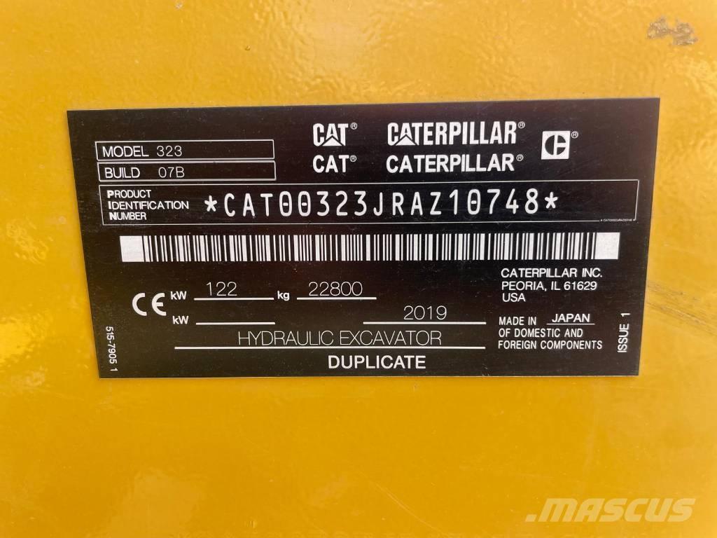 CAT 323NG Pásová rýpadla