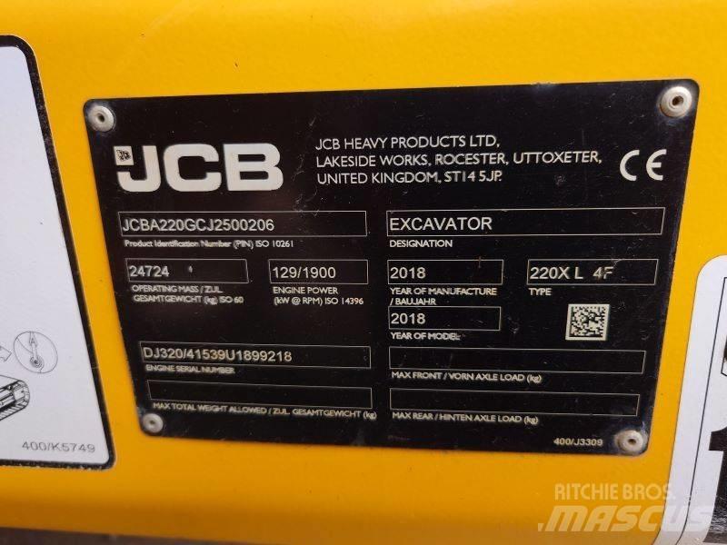 JCB 220 XL 4F Pásová rýpadla