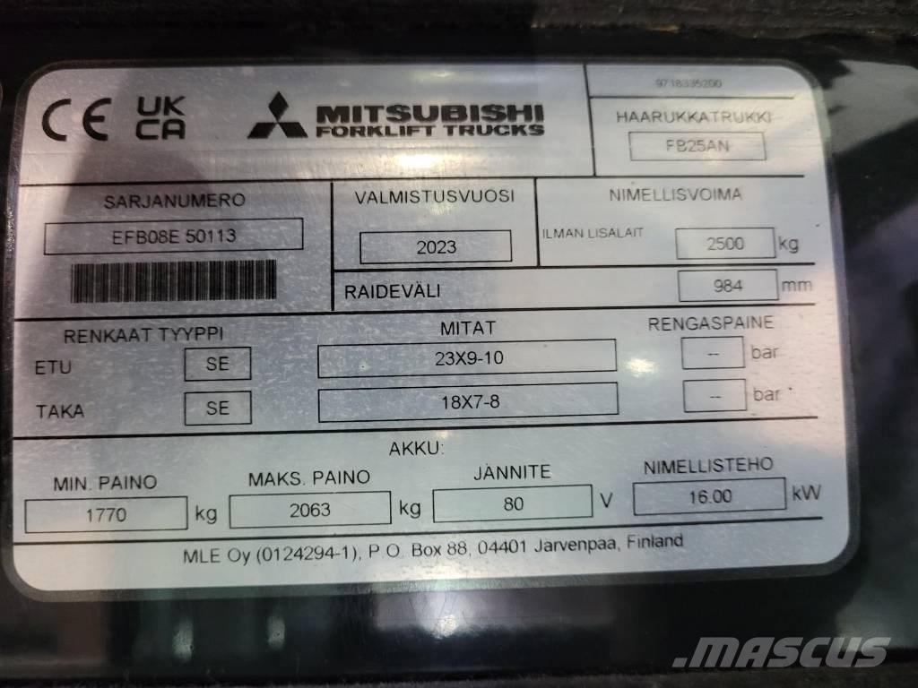 Mitsubishi FB 25 AN Akumulátorové vozíky
