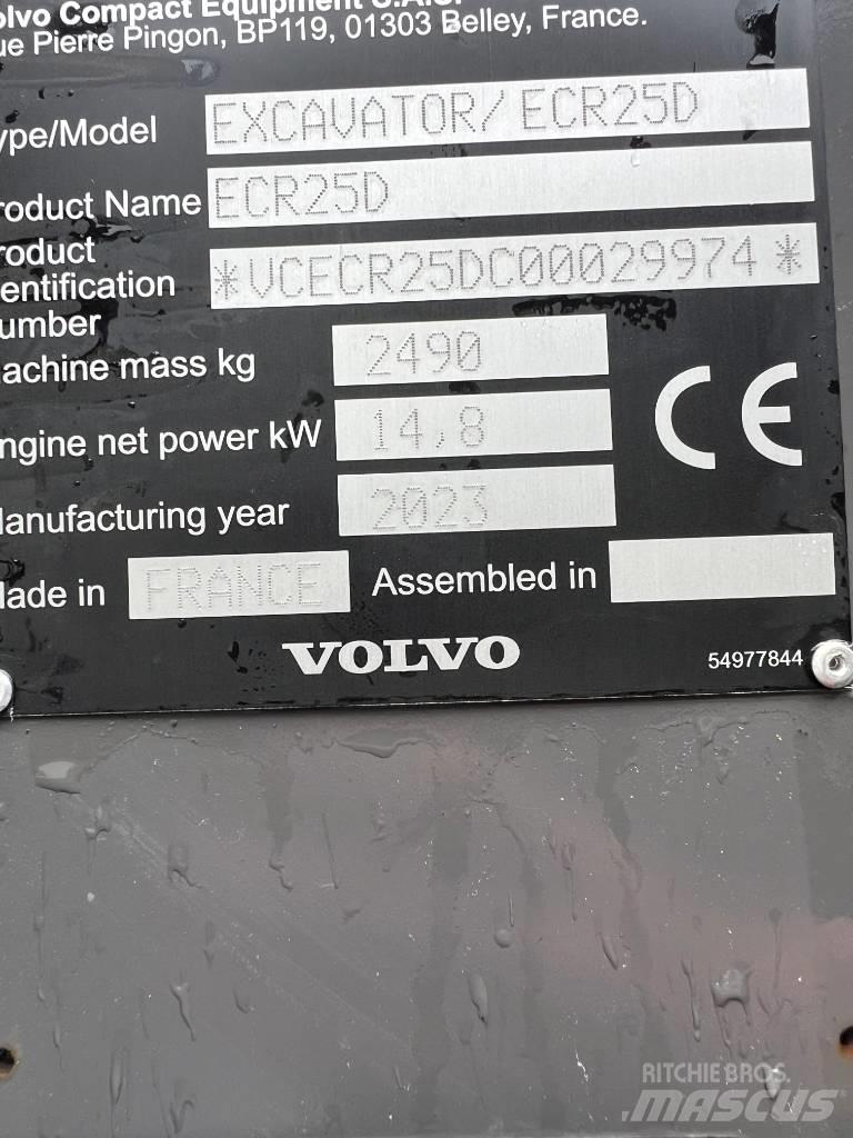Volvo ECR 25 D Mini rýpadla < 7t