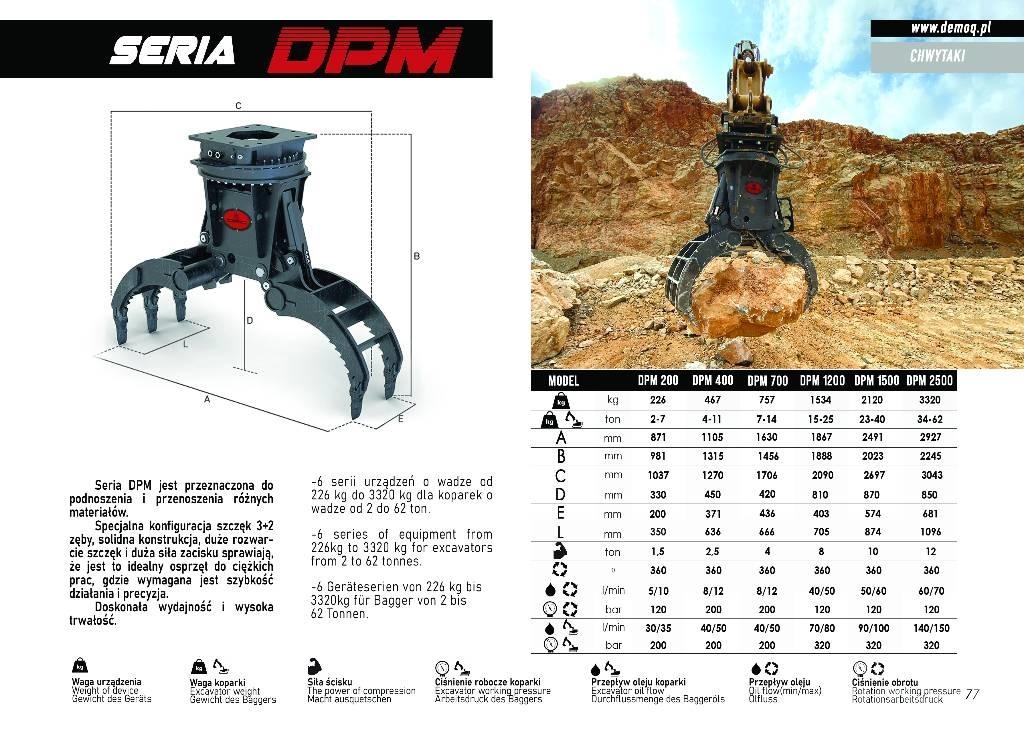  DEMOQ DPM2500 Klešťové drapáky