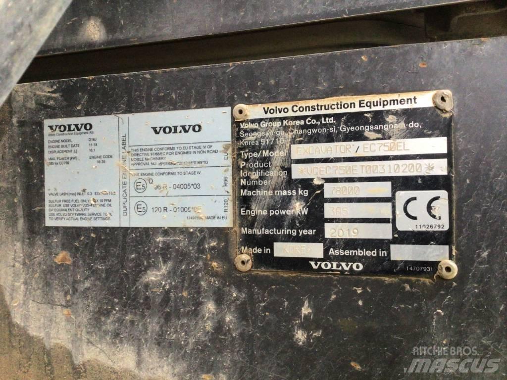 Volvo EC 750 E Pásová rýpadla