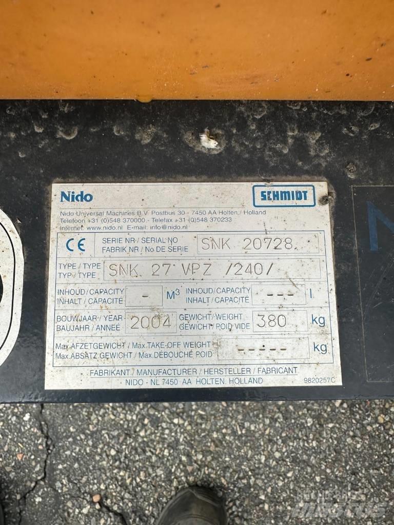 Nido SNK 27 VPZ Sněžné pluhy, přední sněhové radlice