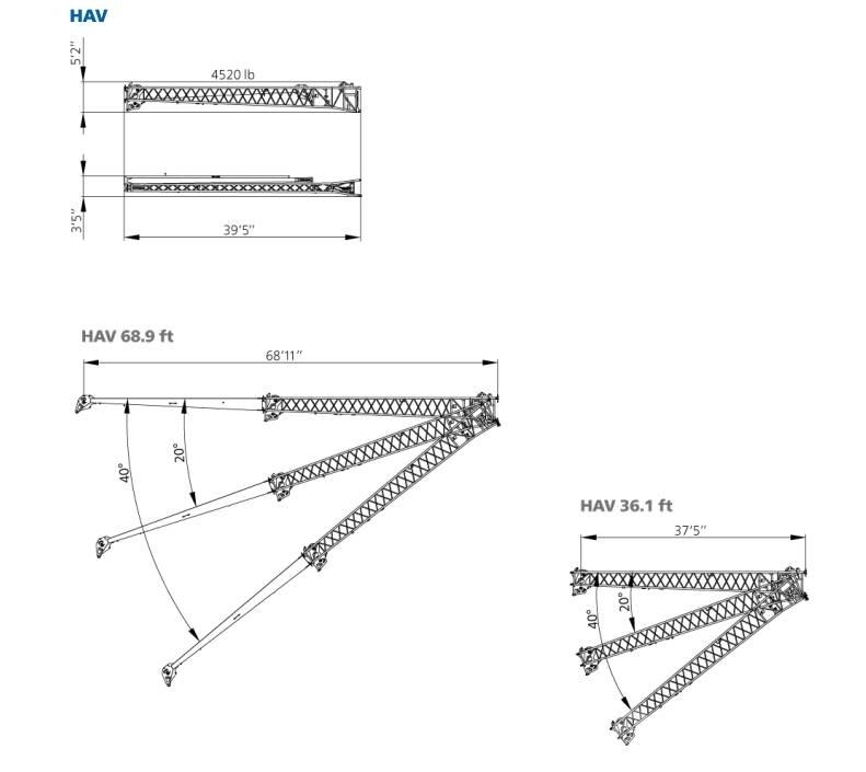 Demag AC 220-5 Součásti a zařízení k jeřábům