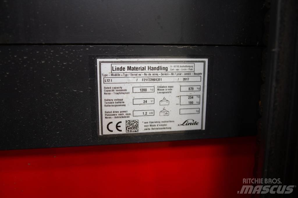 Linde L 12 Ručně vedené vysokozdvižné vozíky