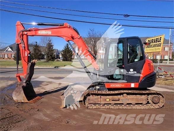 Kubota KX080-4 Pásová rýpadla