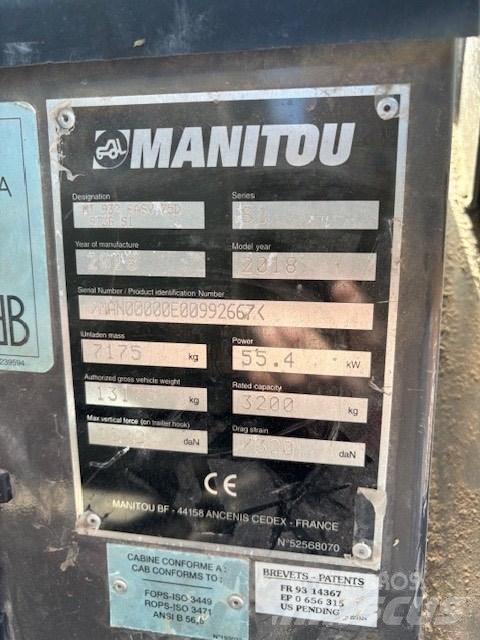 Manitou MT 932 Teleskopické manipulátory