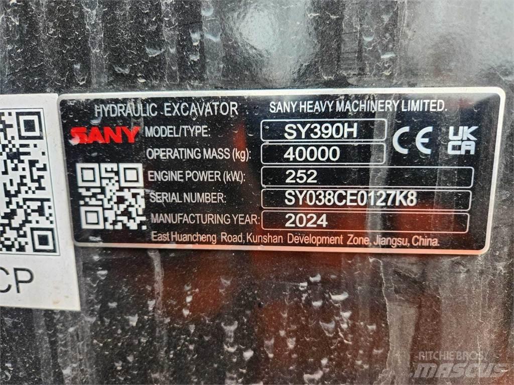 Sany SY390H Pásová rýpadla