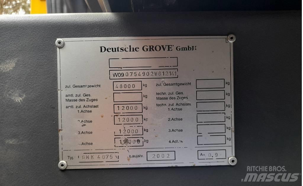 Grove GMK 4075 Univerzální terénní jeřáby