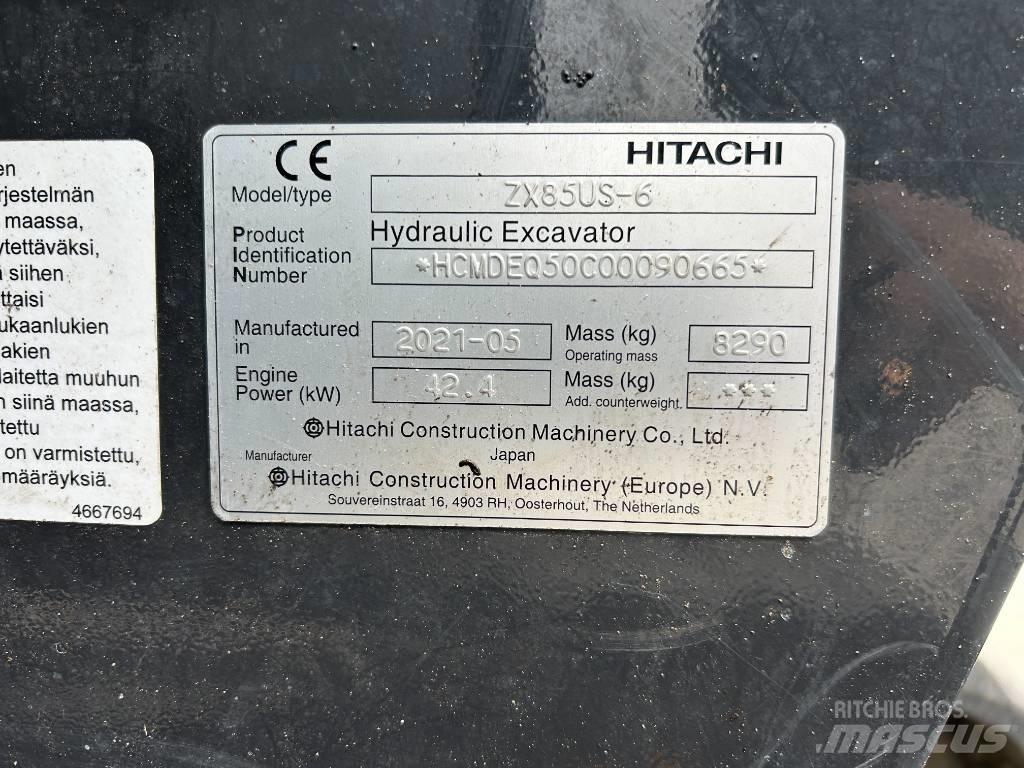 Hitachi ZX85U-6 Midi rýpadla 7t - 12t