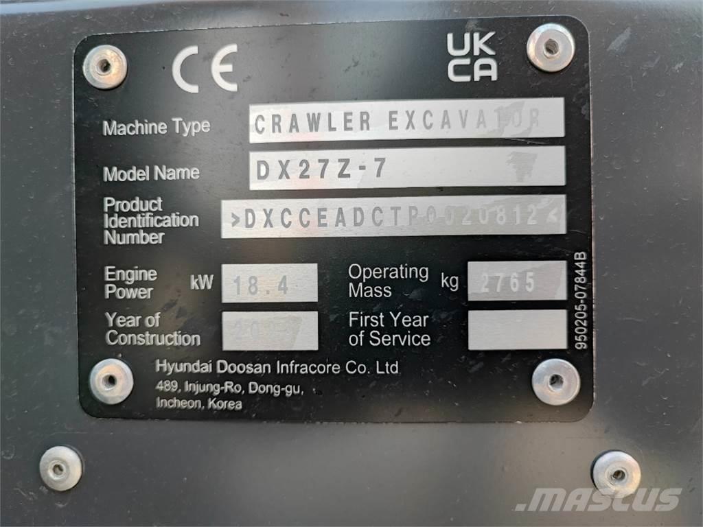 Develon DX27Z-7 Další