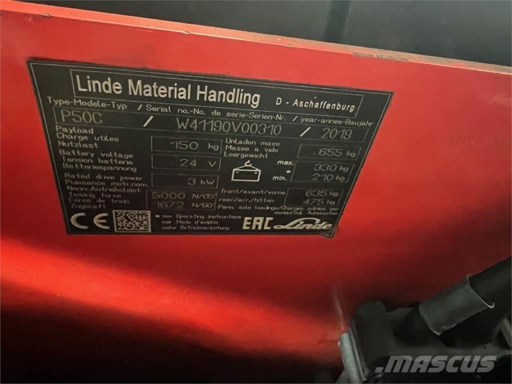 Linde P 50C Vlečné vozíky