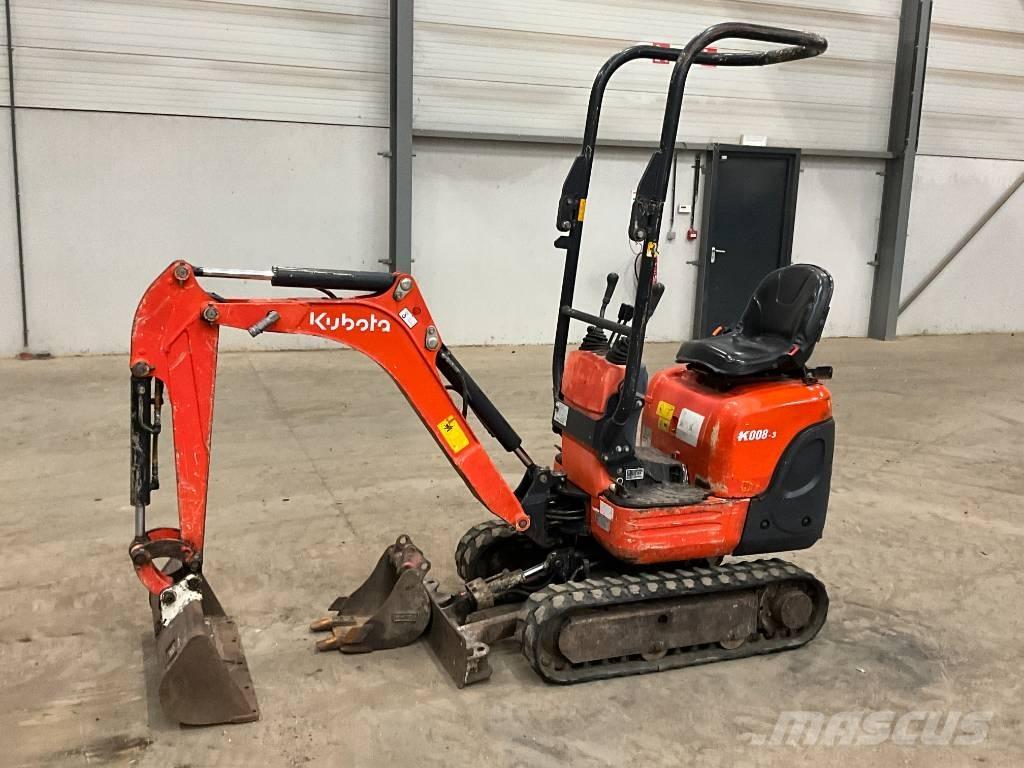 Kubota K 008-3 Mini rýpadla < 7t