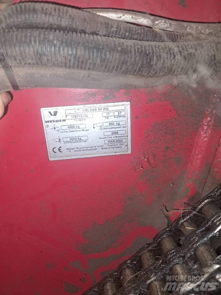Welger RP535 Lis na válcové balíky