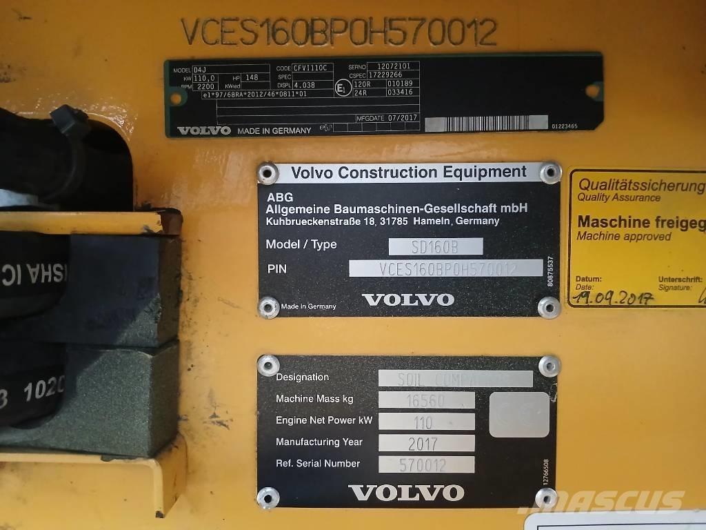 Volvo SD160 B, Vält Pneumatikové válce