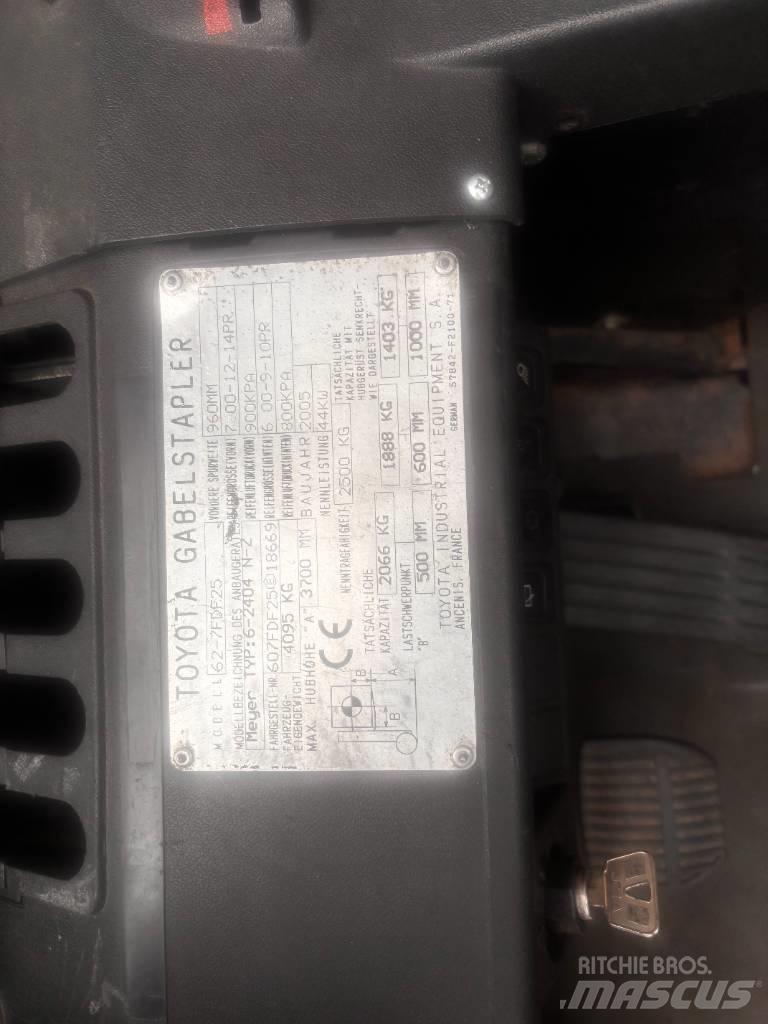 Toyota 62-7 FDF 25 Dieselové vozíky