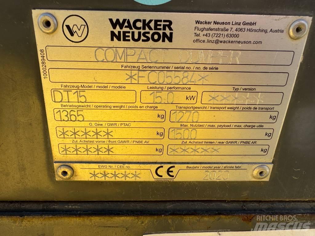 Wacker Neuson DT15 Pásové dempry