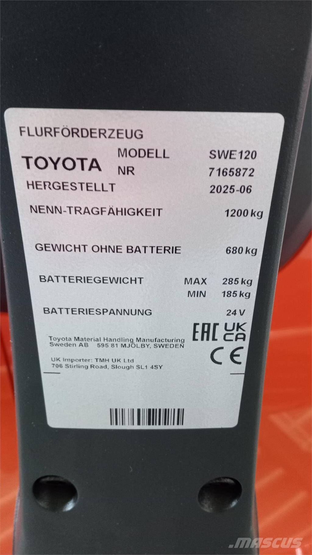 Toyota SWE120 Samohybné vozíky