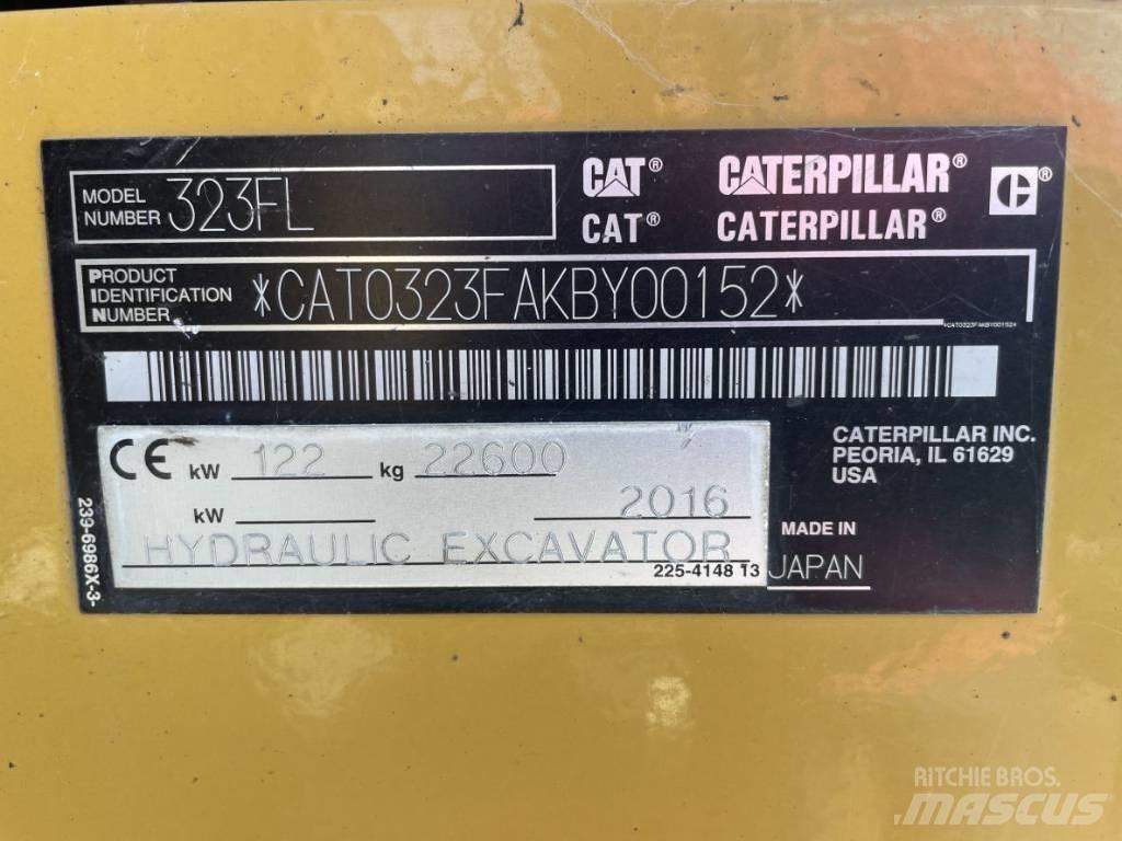 CAT 323F L Pásová rýpadla