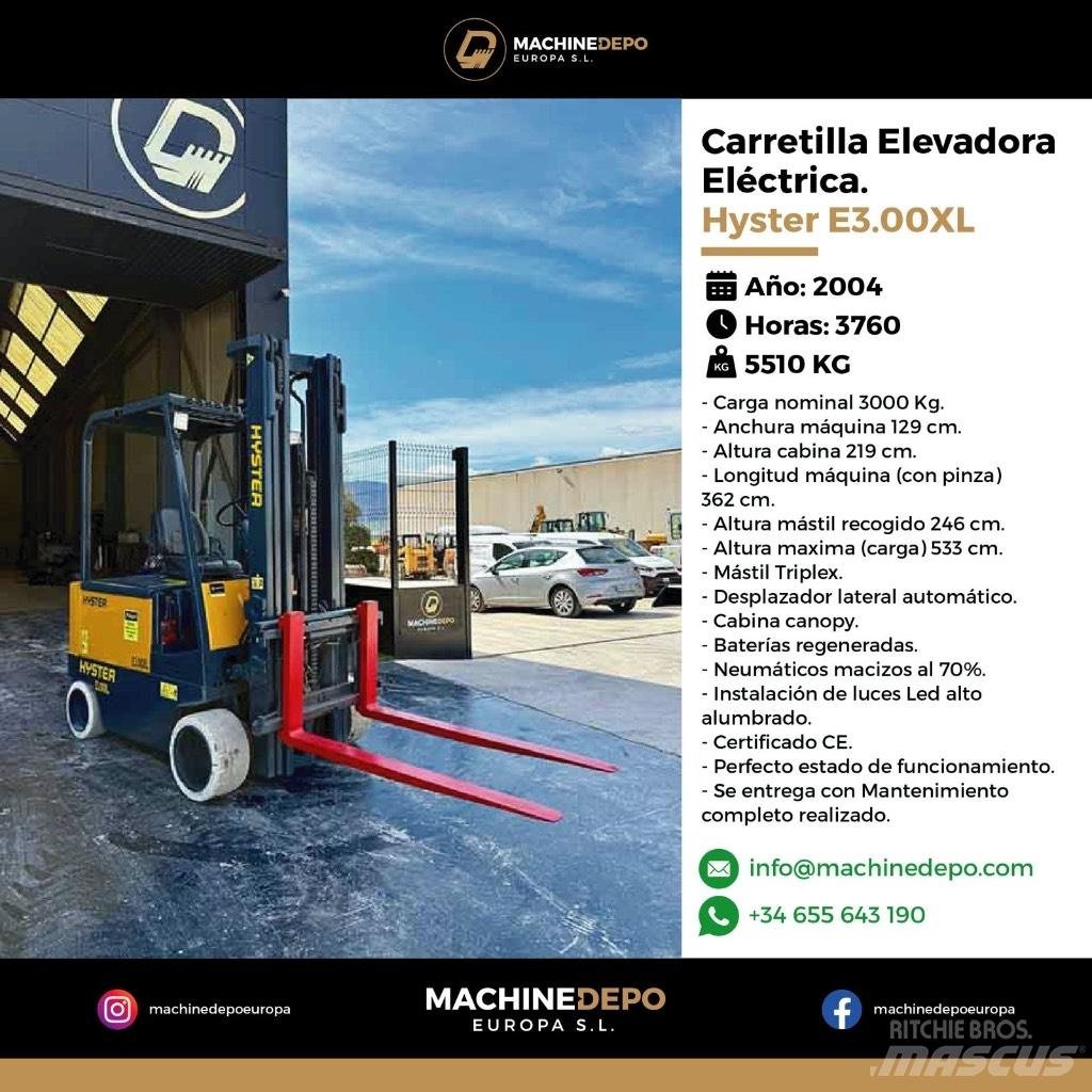 Hyster E3.00XL Akumulátorové vozíky