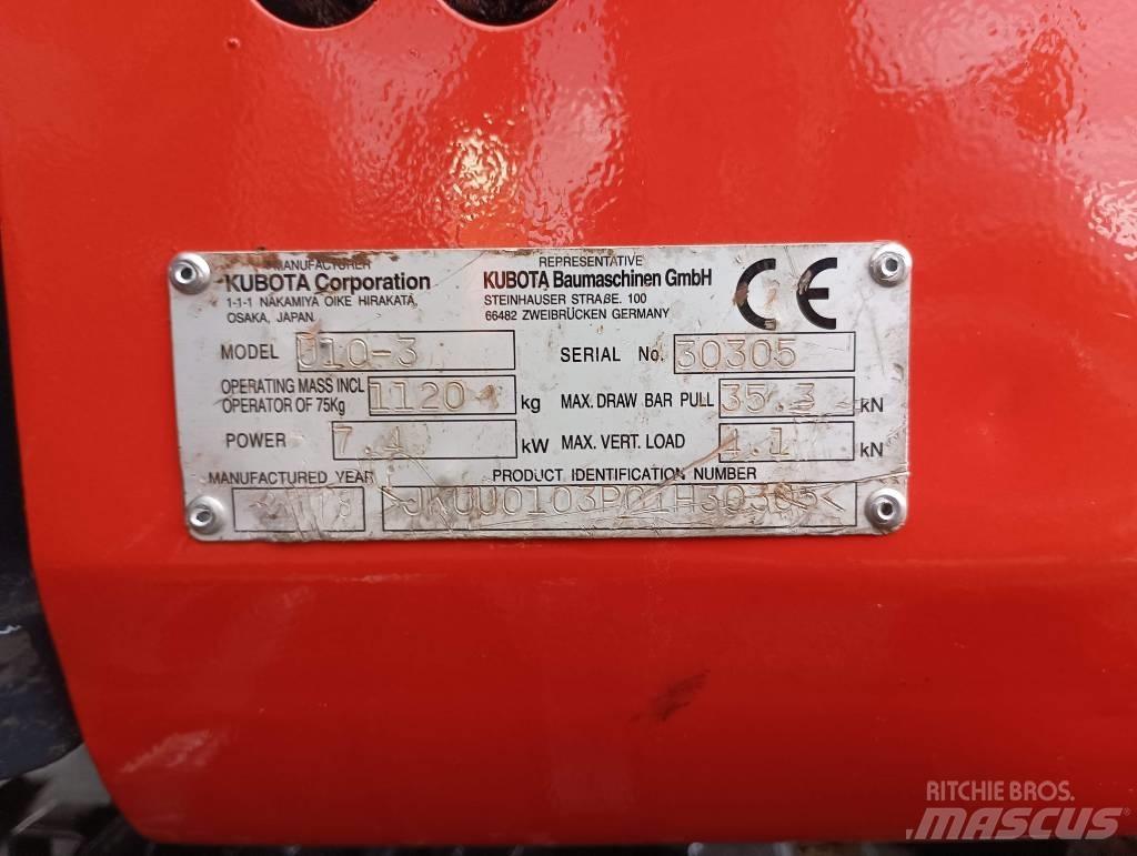Kubota U 10 Mini rýpadla < 7t