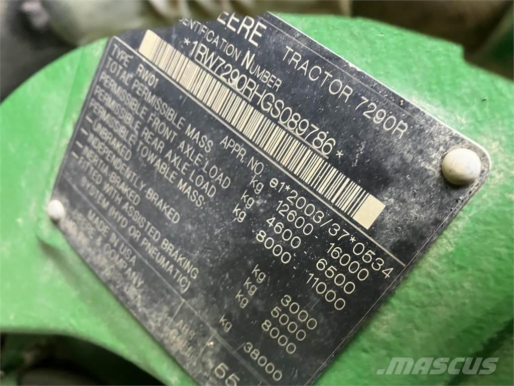 John Deere 7290R Traktory