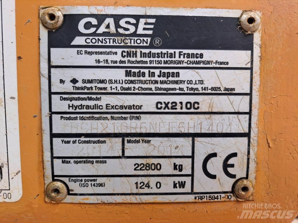 CASE CX 210 C Pásová rýpadla