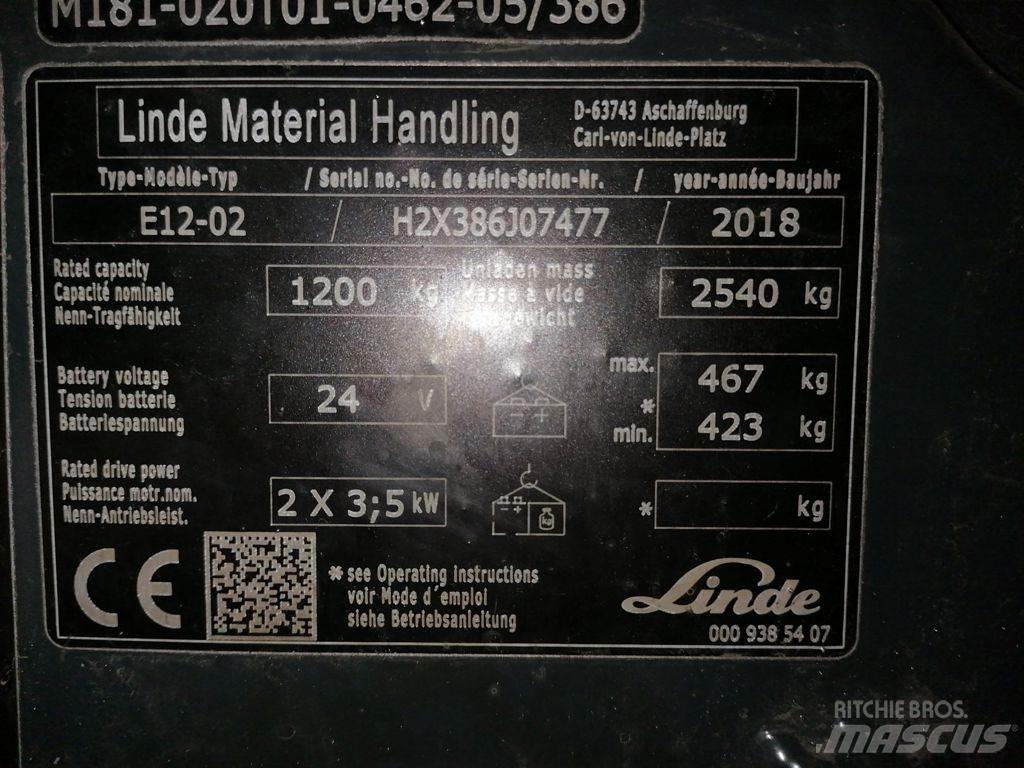 Linde E12-02 Akumulátorové vozíky