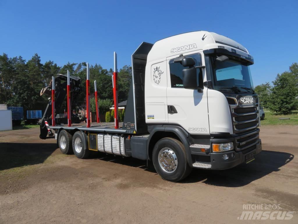 Scania G 450 Vozy na přepravu kmenů