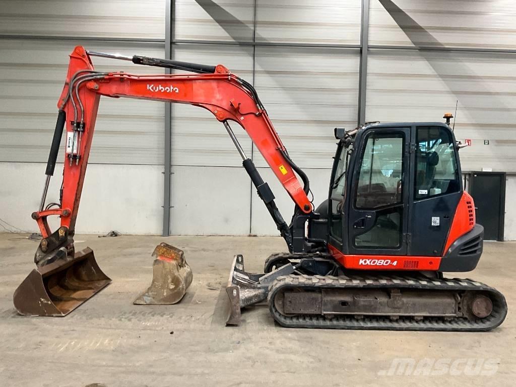 Kubota KX 080-4 Midi rýpadla 7t - 12t