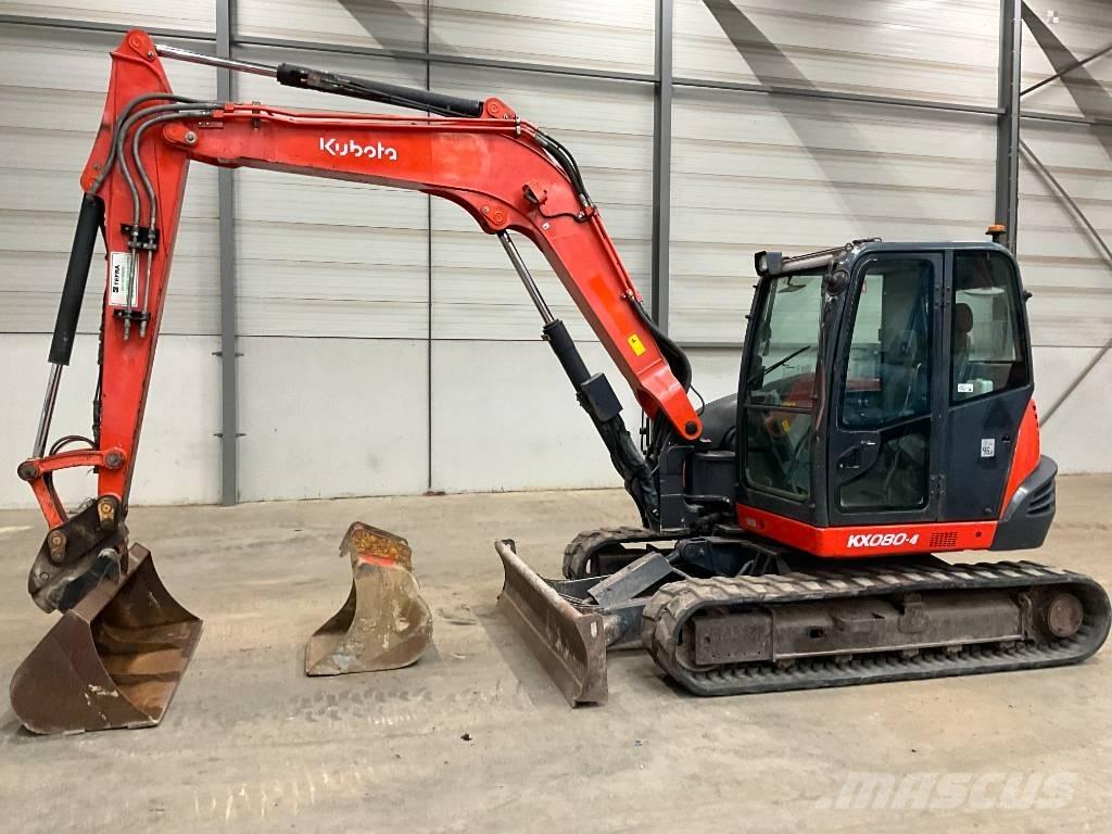 Kubota KX 080-4 Midi rýpadla 7t - 12t