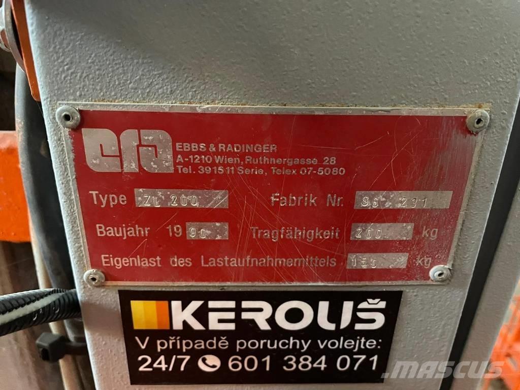 Ebbs & Radinger ZL200 Stavební výtahy
