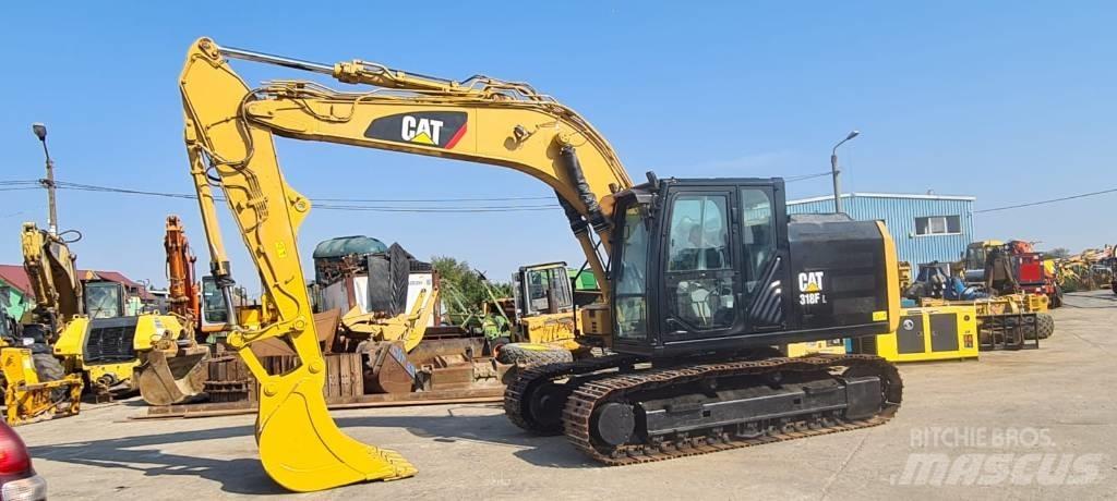 CAT 318FL Pásová rýpadla
