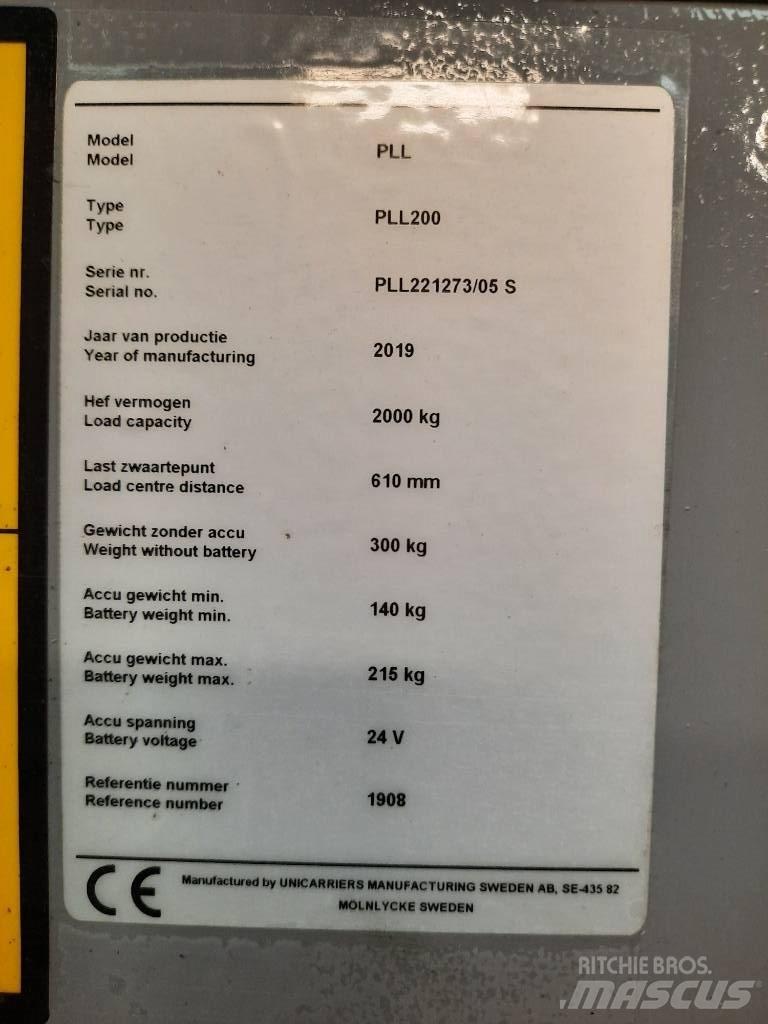UniCarriers PLL 200 Nízkozdvižný vozík