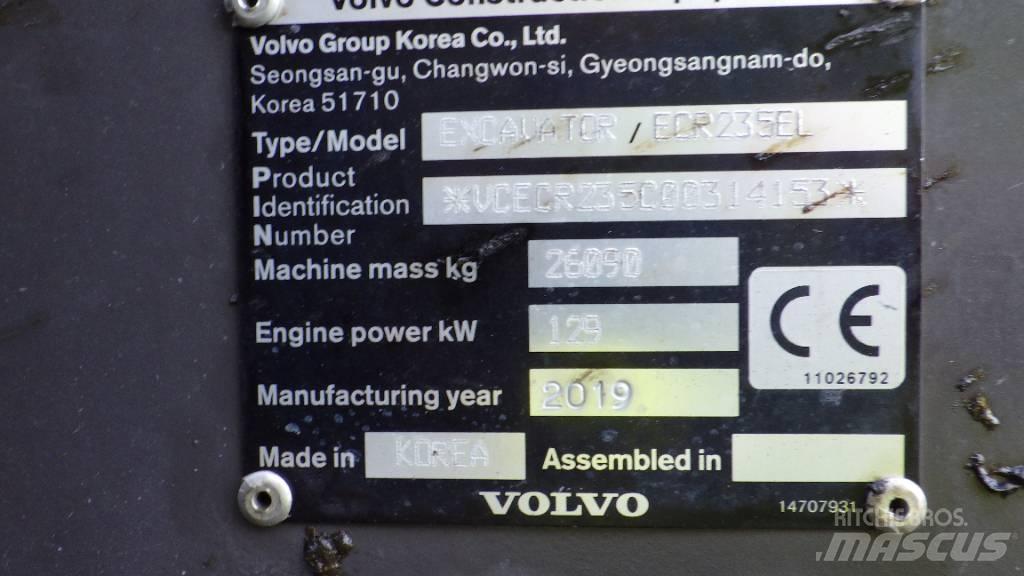 Volvo ECR235EL Pásová rýpadla