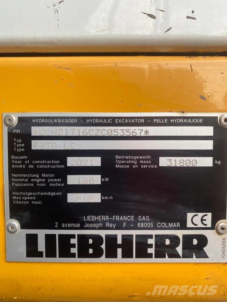 Liebherr R 930 LC Pásová rýpadla