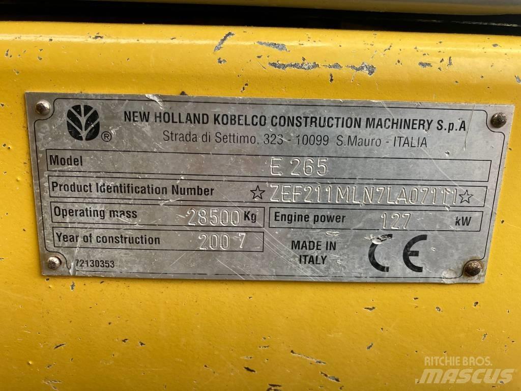 New Holland E 265 LC Pásová rýpadla