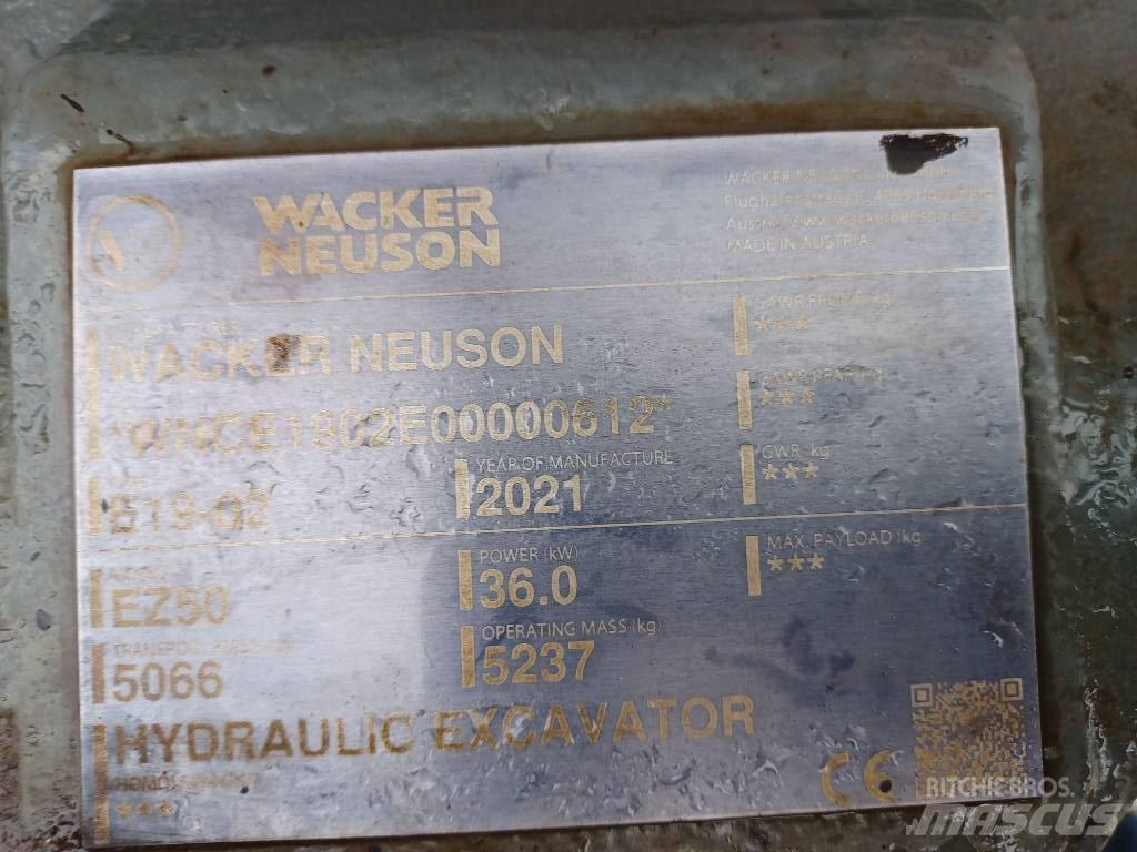 Wacker Neuson EZ50 Pásová rýpadla